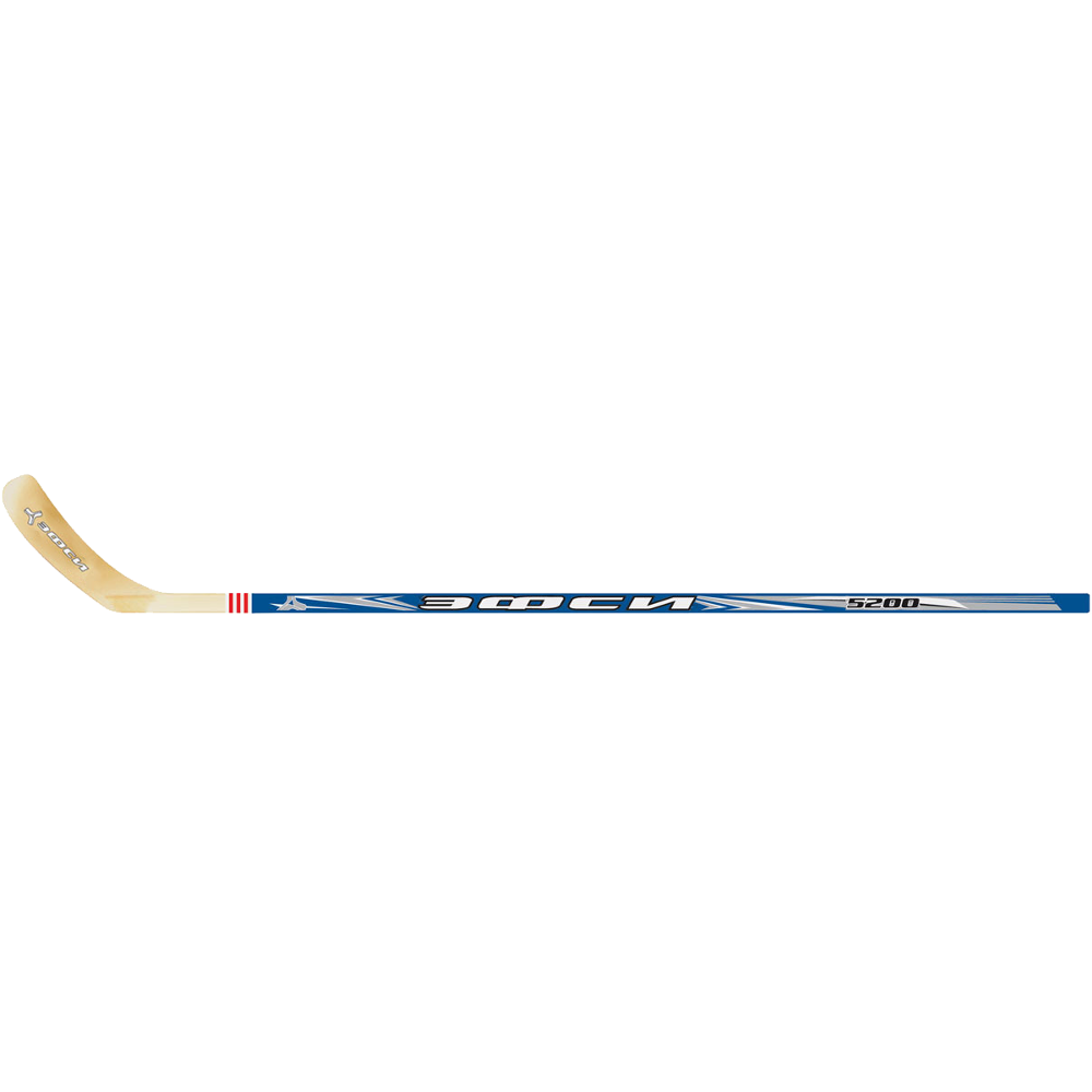 Хоккейная деревянная клюшка игрока EFSI HYBRID 5200 Сине-желтая